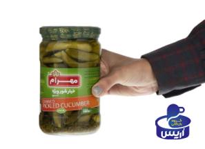 قیمت کنسرو خیارشور مهرام + مشخصات بسته بندی عمده و ارزان